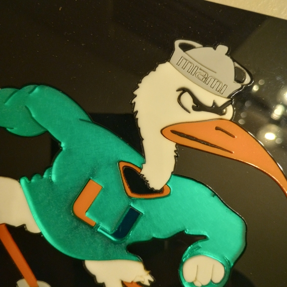 Vintage University of Miami Car tag NWT - Picture 6 of 9